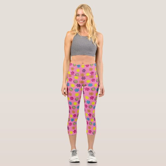 Liebe des Friedens Capri Leggings (Vorderseite)