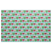 Liebe des Friedens Cello Niedlichen Aquamarin Stoff (Fat Quarter (45,7 x 55,9 cm))