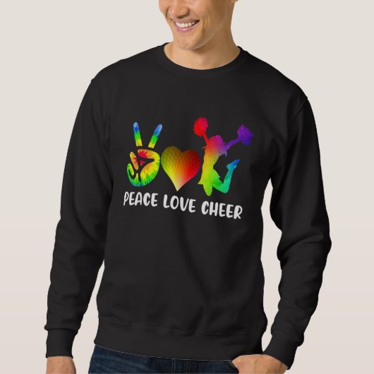 Liebe des Friedens Cheerleader Sweatshirt (Vorderseite)