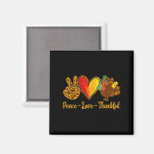 Liebe des Friedens Dankbarkeit Türkei Witziger Ern Magnet (Vorderseite/Rückseite)