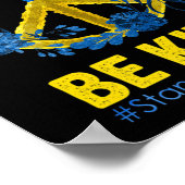 Liebe des Friedens: Die Ukraine steht mit der Ukra Poster (Ecke)