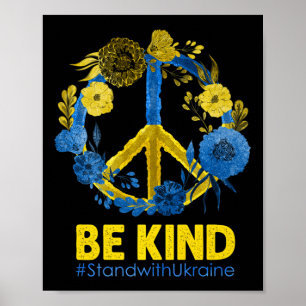 Liebe des Friedens: Die Ukraine steht mit der Ukra Poster