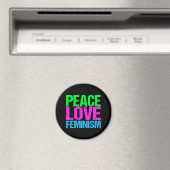 Liebe des Friedens Feminismus Magnet (In Situ (Geschirrspüler))