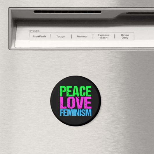 Liebe des Friedens Feminismus Magnet (In Situ (Geschirrspüler))
