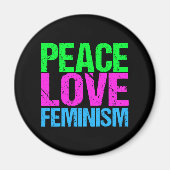 Liebe des Friedens Feminismus Magnet (Vorne)