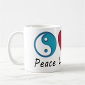 Liebe des Friedens Gerecycelt Kaffeetasse (Links)