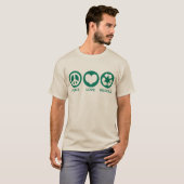 Liebe des Friedens Gerecycelt T-Shirt (Vorne ganz)