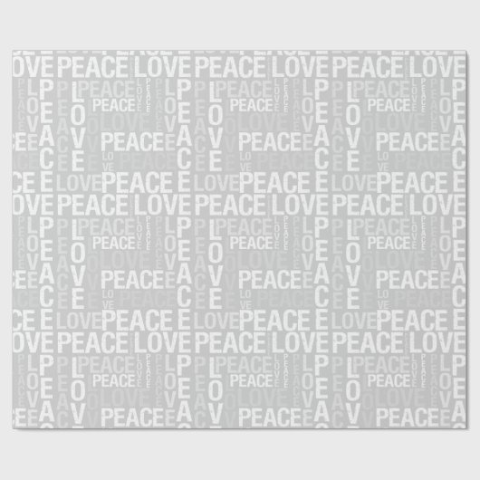 Liebe des Friedens Geschenkpapier (Flach)