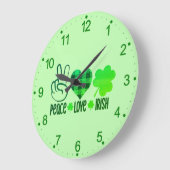 Liebe des Friedens Große Wanduhr (Winkel)