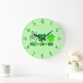 Liebe des Friedens Große Wanduhr (Zuhause)