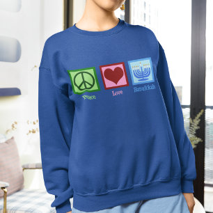 Liebe des Friedens Hanukkah Sweatshirt