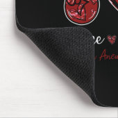 Liebe des Friedens heilt Hirnaneurysma Mousepad (Ecke)
