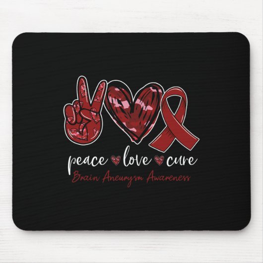 Liebe des Friedens heilt Hirnaneurysma Mousepad (Vorne)
