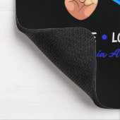 Liebe des Friedens Heilung Alopecia Areata Sensibi Mousepad (Ecke)