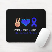 Liebe des Friedens Heilung Alopecia Areata Sensibi Mousepad (Mit Mouse)
