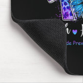 Liebe des Friedens Heilung Aquamariner und Lila So Mousepad (Ecke)