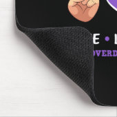 Liebe des Friedens Heilung der Arzneimittelüberdos Mousepad (Ecke)