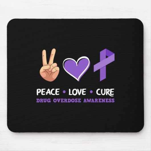 Liebe des Friedens Heilung der Arzneimittelüberdos Mousepad (Vorne)