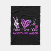 Liebe des Friedens Heilung der Bauchspeicheldrüsen Fleecedecke (Vorderseite)