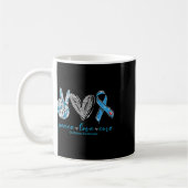 Liebe des Friedens Heilung der Diabetes Kaffeetasse (Links)