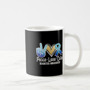 Liebe des Friedens Heilung der Diabetes Kaffeetasse