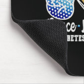 Liebe des Friedens Heilung der Diabetes Mousepad (Ecke)