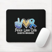 Liebe des Friedens Heilung der Diabetes Mousepad (Mit Mouse)