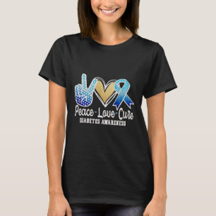 Liebe des Friedens Heilung der Diabetes T-Shirt