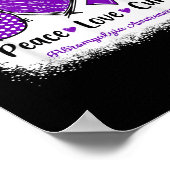 Liebe des Friedens Heilung der Fibromyalgie Bewuss Poster (Ecke)