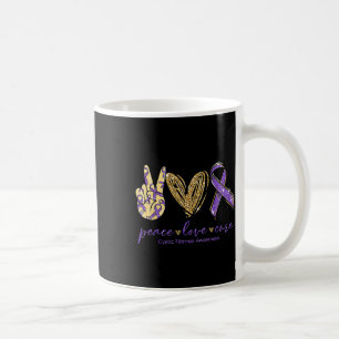 Liebe des Friedens Heilung der Lila Schleimhautent Kaffeetasse