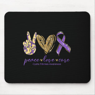 Liebe des Friedens Heilung der Lila Schleimhautent Mousepad
