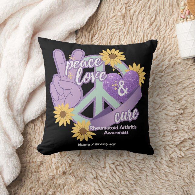 Liebe des Friedens Heilung der rheumatoiden Arthri Kissen (Decke)