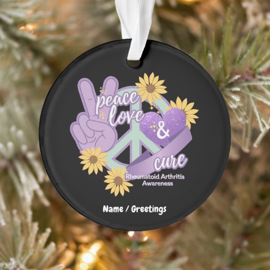 Liebe des Friedens Heilung der rheumatoiden Arthri Ornament (Baum)