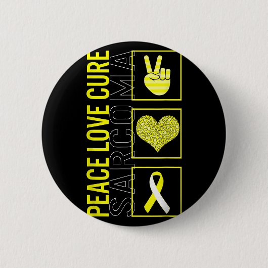 Liebe des Friedens Heilung des Knochenkrebs Button (Vorderseite)