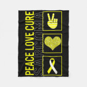 Liebe des Friedens Heilung des Knochenkrebs Fleecedecke (Vorderseite)