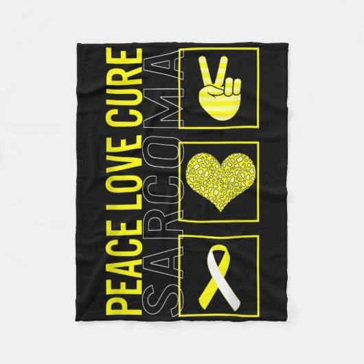Liebe des Friedens Heilung des Knochenkrebs Fleecedecke (Vorderseite)