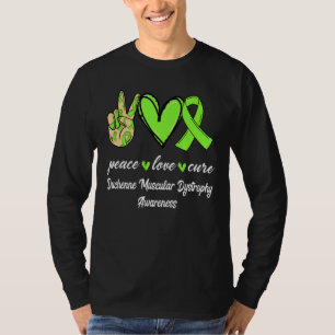 Liebe des Friedens Heilung Duchenne Muskeldystroph T-Shirt