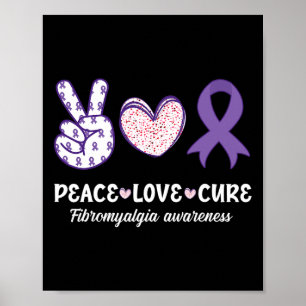 Liebe des Friedens Heilung Fibromyalgie Aufklärung Poster