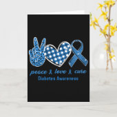 Liebe des Friedens Heilung Leoparden Diabetes Bewu Karte (Gelbe Blume)