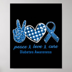 Liebe des Friedens Heilung Leoparden Diabetes Bewu Poster