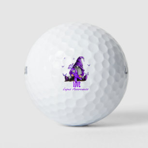 Liebe des Friedens Heilung Lupus Bewusstsein Lila Golfball