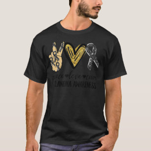 Liebe des Friedens Heilung Melanom Bewusstsein Mel T-Shirt