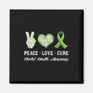 Liebe des Friedens Heilung psychischer Gesundheit Magnet