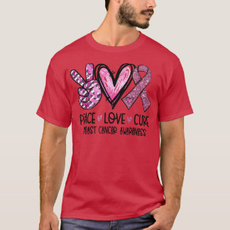 Liebe des Friedens Heilung von rosa Ribbon Krebs B T-Shirt