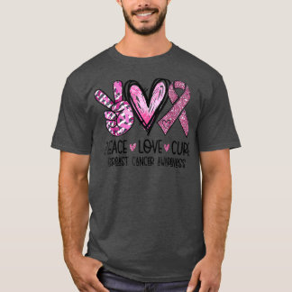 Liebe des Friedens Heilung von rosa Ribbon Krebs B T-Shirt