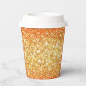 Liebe des Friedens Herbst Herbst Farbe anpassen Pappbecher (Rückseite)