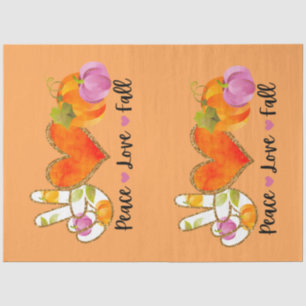 Liebe des Friedens Herbst Herbst Farbe anpassen Seidenpapier