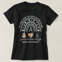 Liebe des Friedens Hoffnung Brain Cancer Rainbow