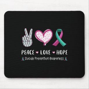 Liebe des Friedens Hoffnung Selbstmordprävention B Mousepad