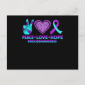 Liebe des Friedens hofft auf Selbstmordverhütung B Postkarte (Vorderseite)